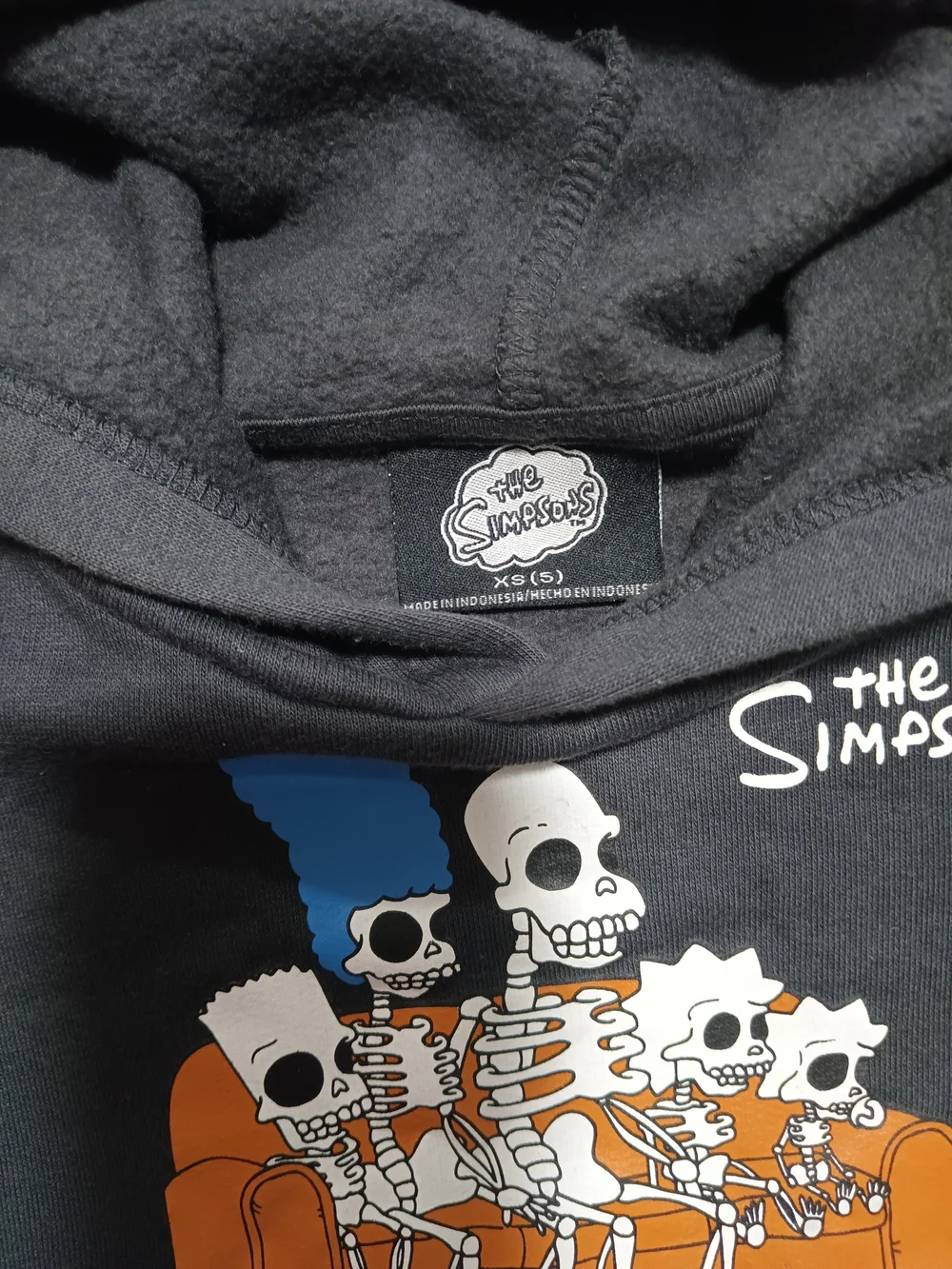 Skeleton Simpson Family Graphic Hoodie